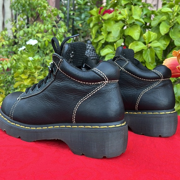 Dr. Martens Chunky Black Platform Ankle Boots - Picture 11 of 17